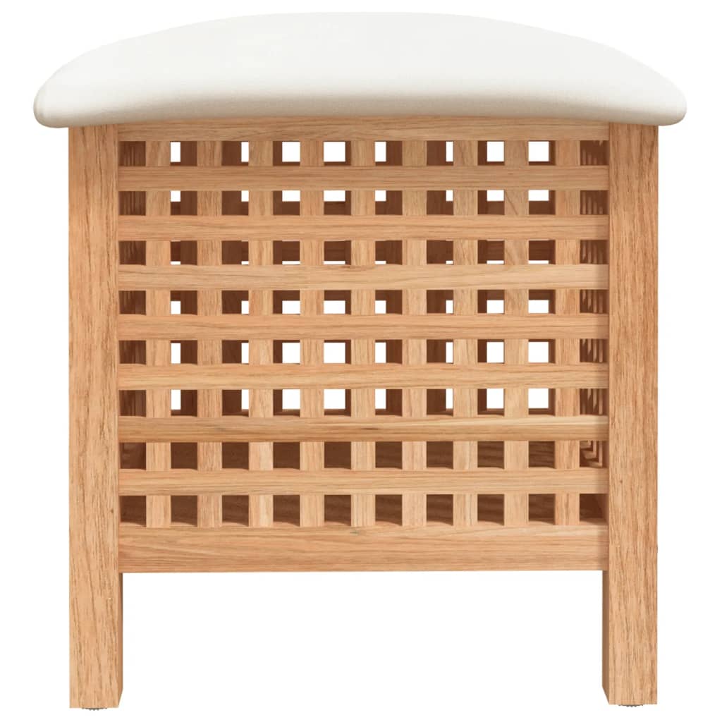 Badhocker 48X47,5X52 Cm Massivholz Nussbaum