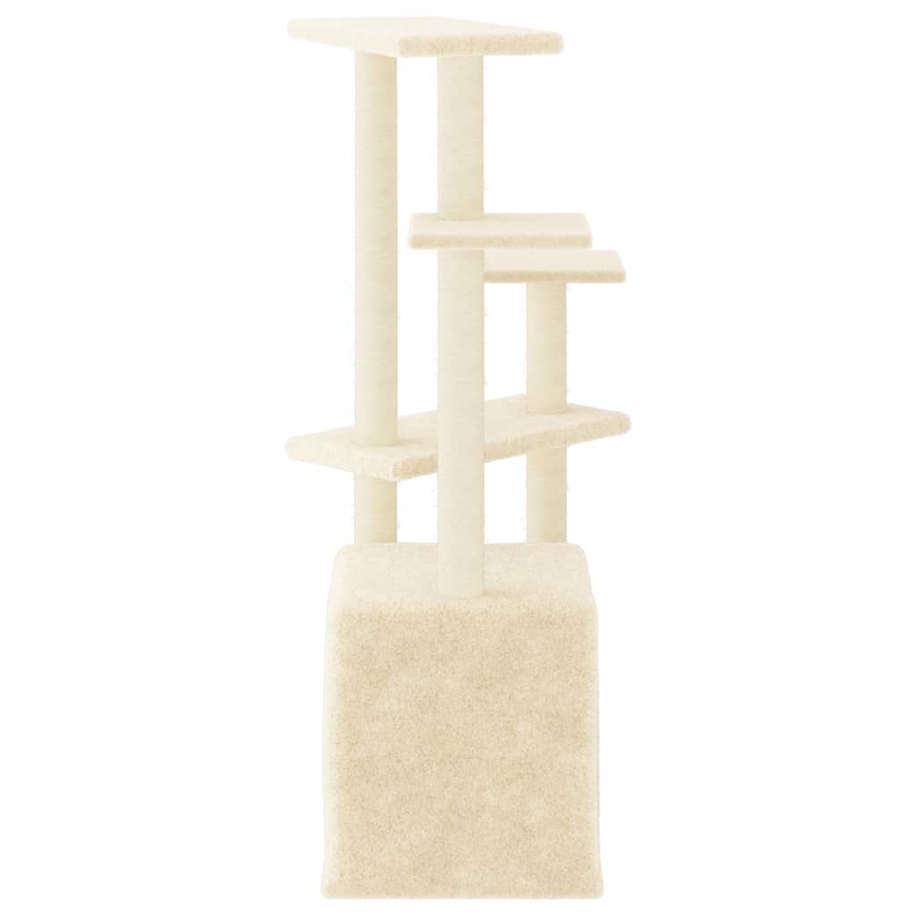 Kratzbaum Mit Sisal-Kratzsäulen 107,5 Cm