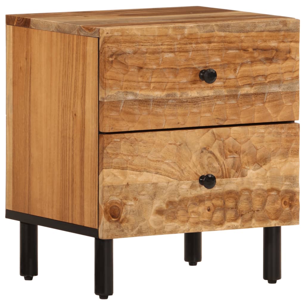 Nachttisch 40X33X46 Cm Massivholz Akazie