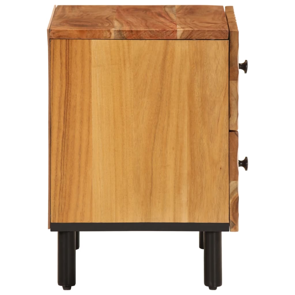 Nachttisch 40X33X46 Cm Massivholz Akazie