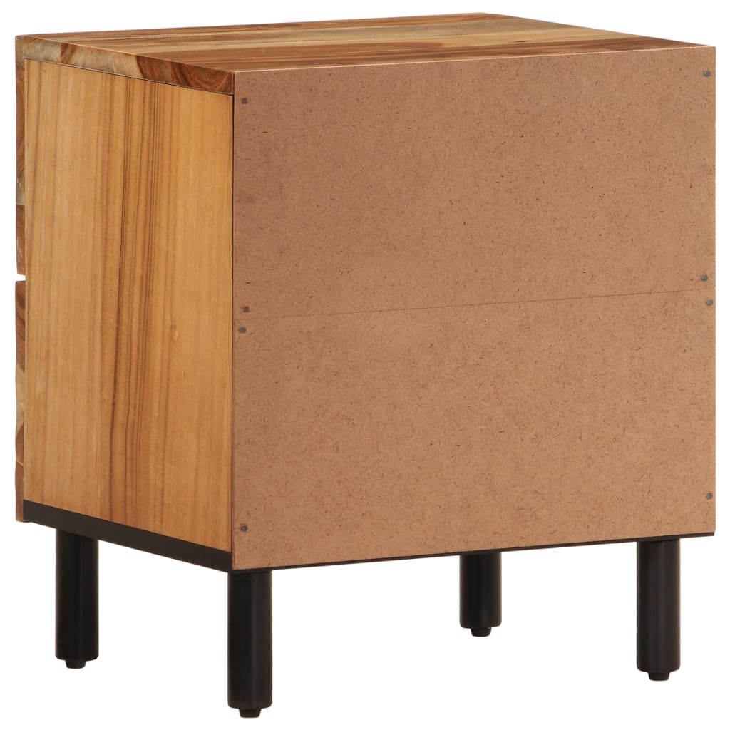 Nachttisch 40X33X46 Cm Massivholz Akazie