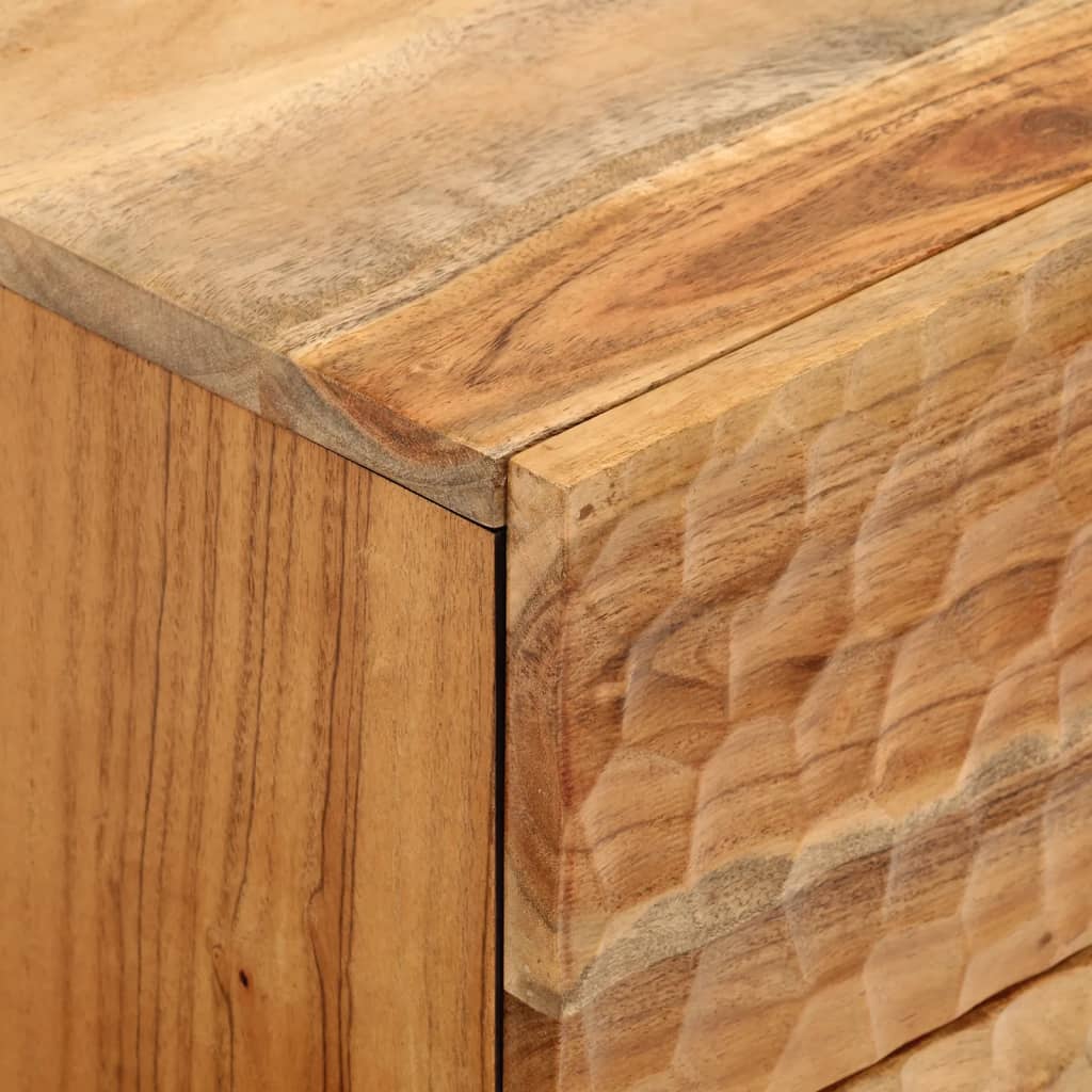 Nachttisch 40X33X46 Cm Massivholz Akazie