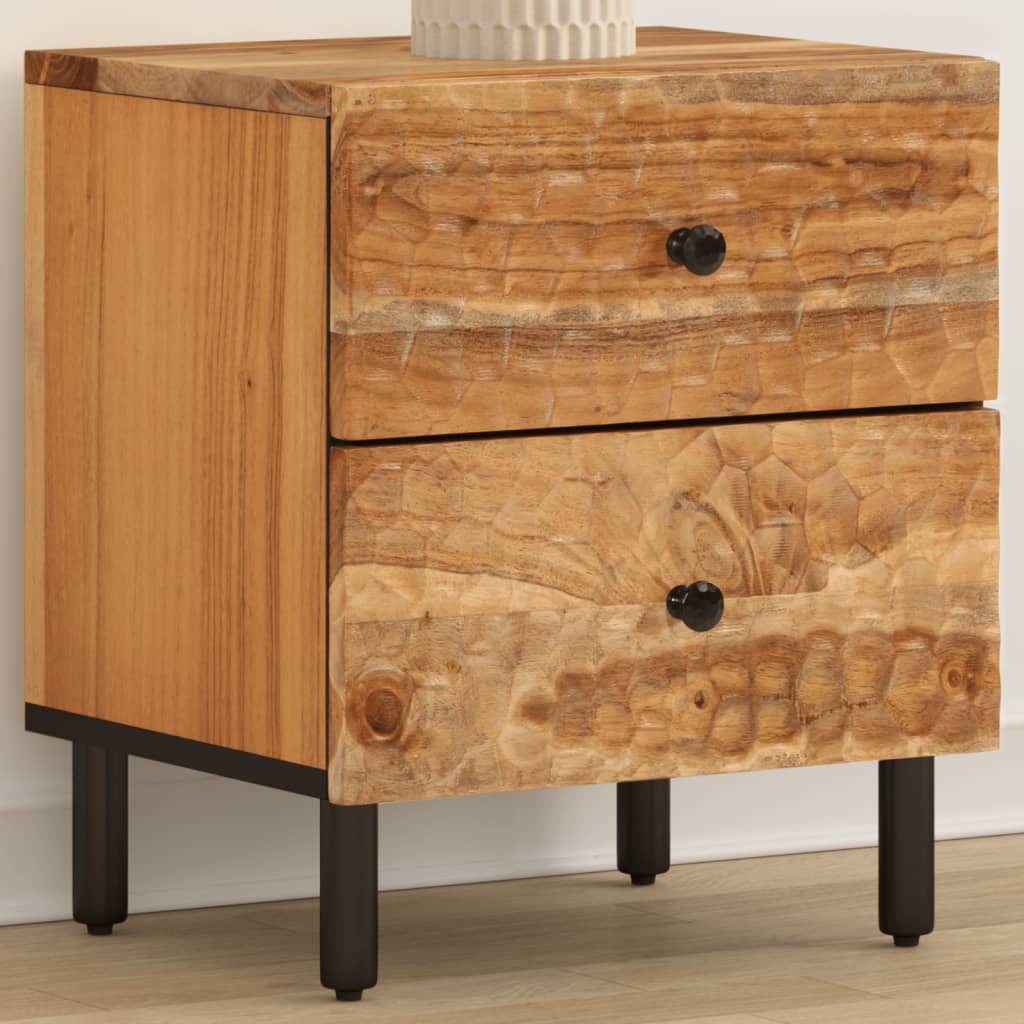 Nachttisch 40X33X46 Cm Massivholz Akazie