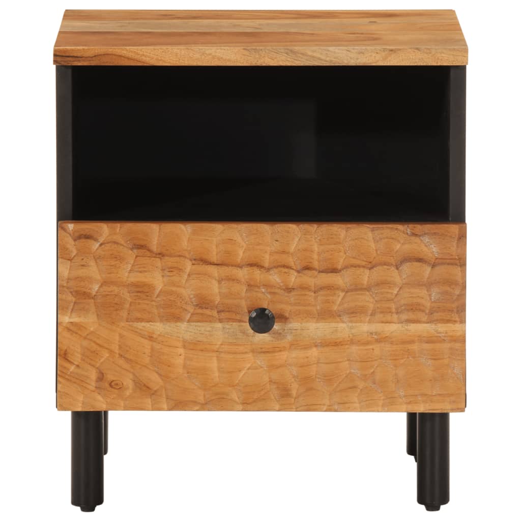 Nachttisch 40X33X46 Cm Massivholz Akazie