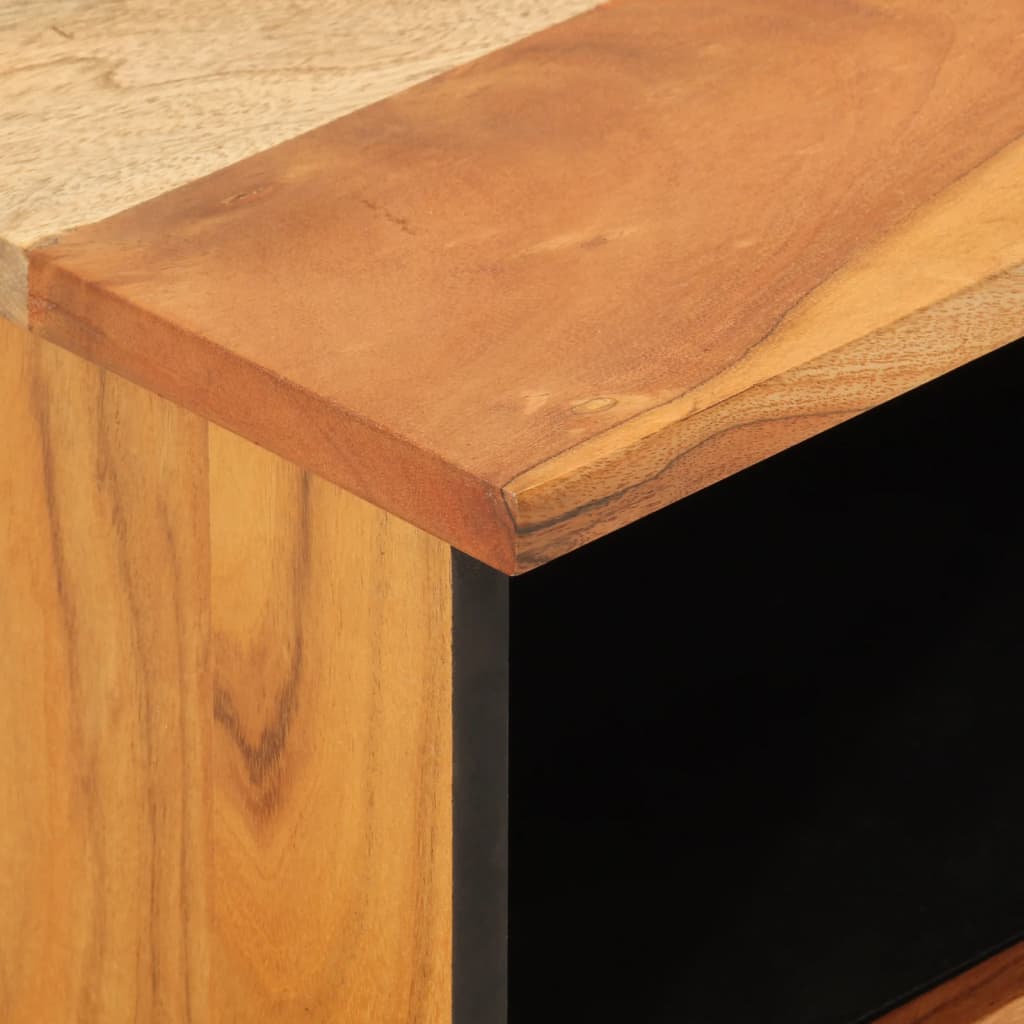 Nachttisch 40X33X46 Cm Massivholz Akazie
