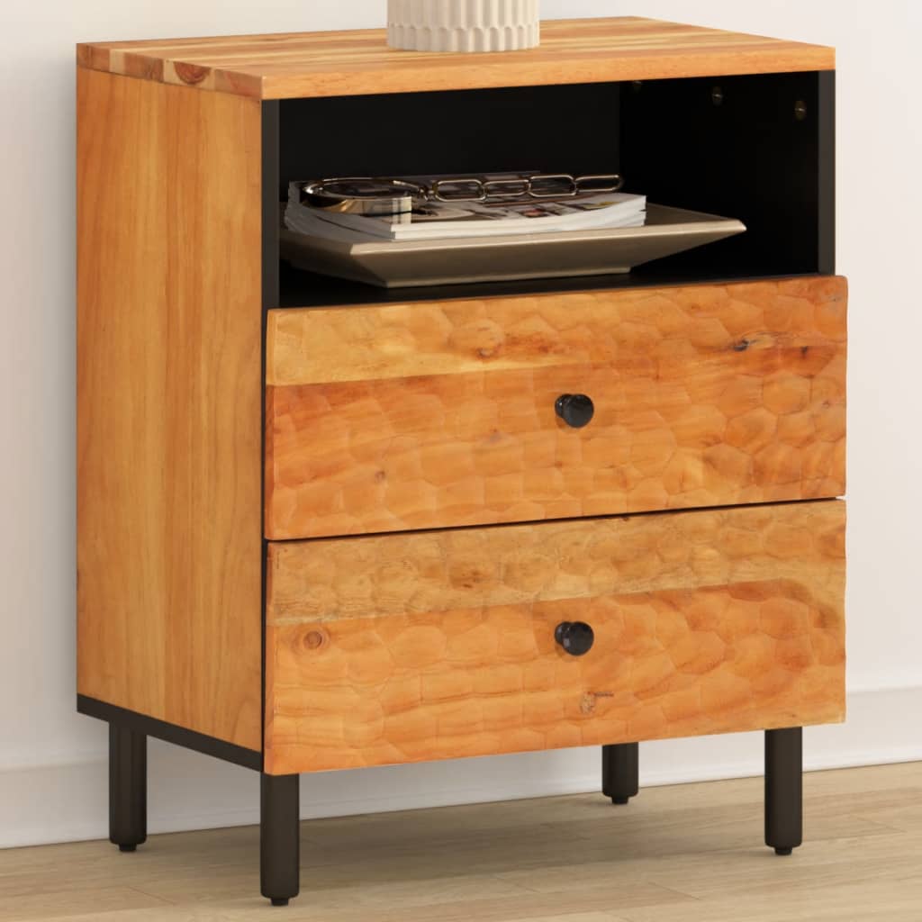 Nachttisch 50X33X60 Cm Massivholz Mango