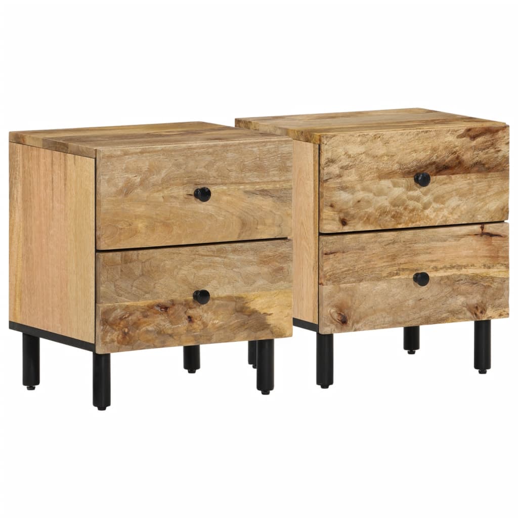 Nachttisch 40X33X46 Cm Massivholz Akazie