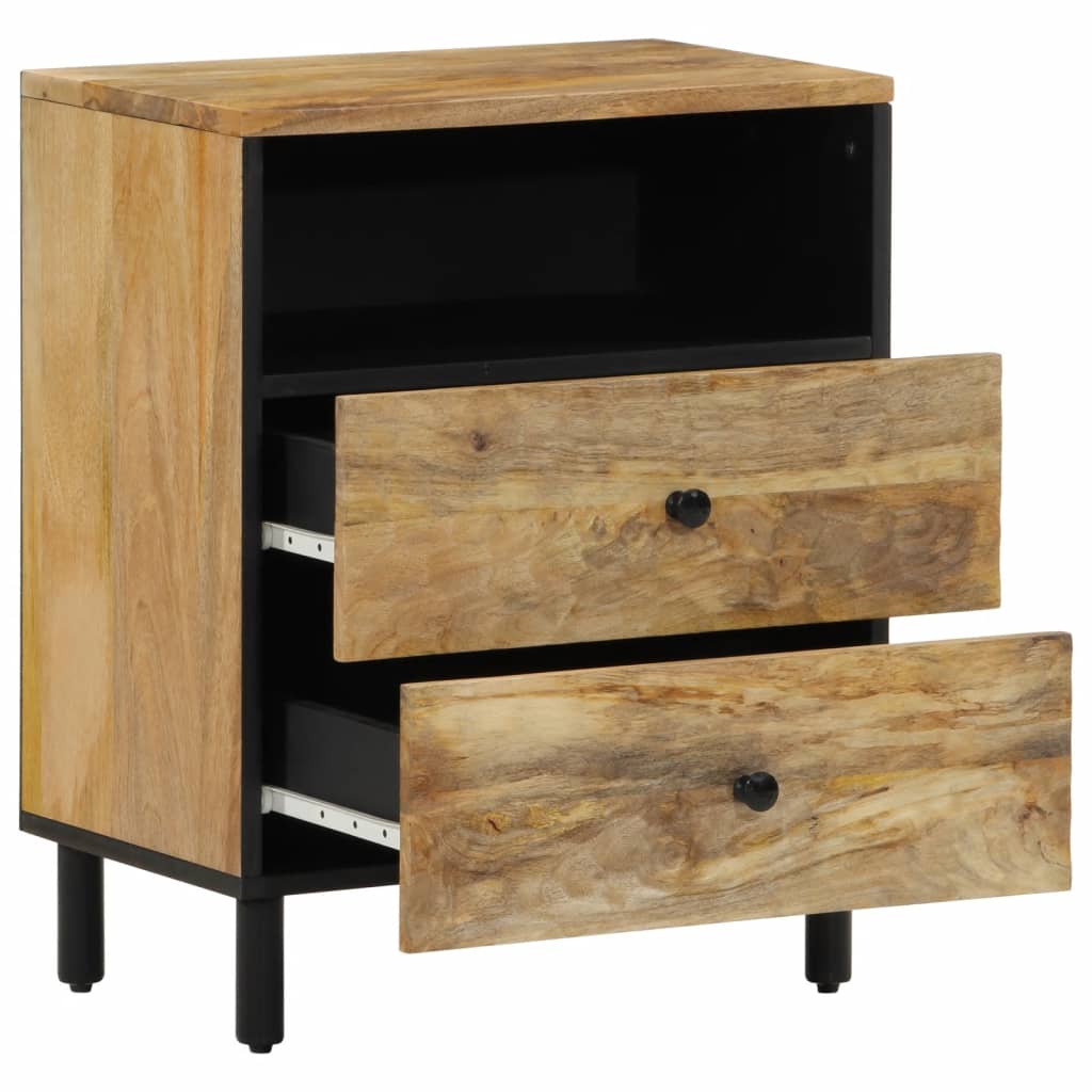 Nachttisch 50X33X60 Cm Massivholz Mango