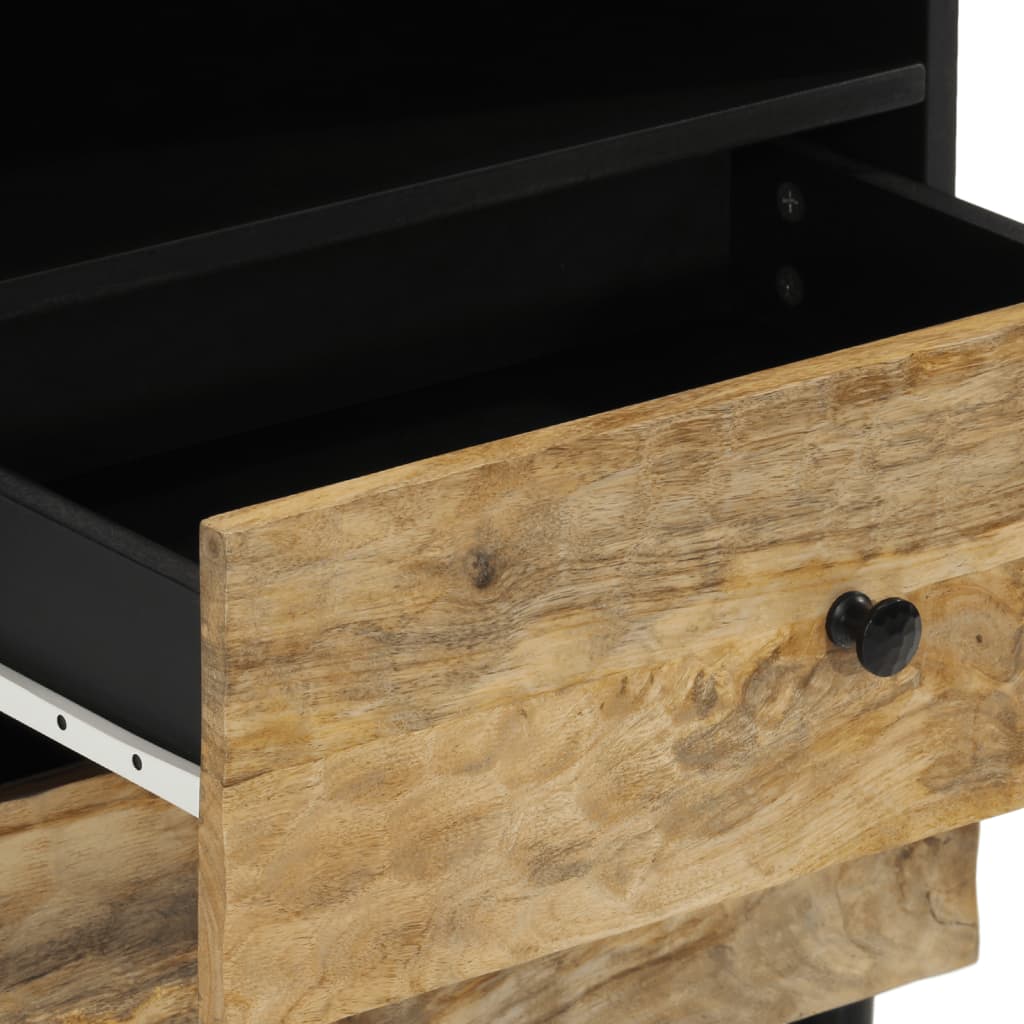 Nachttisch 50X33X60 Cm Massivholz Mango