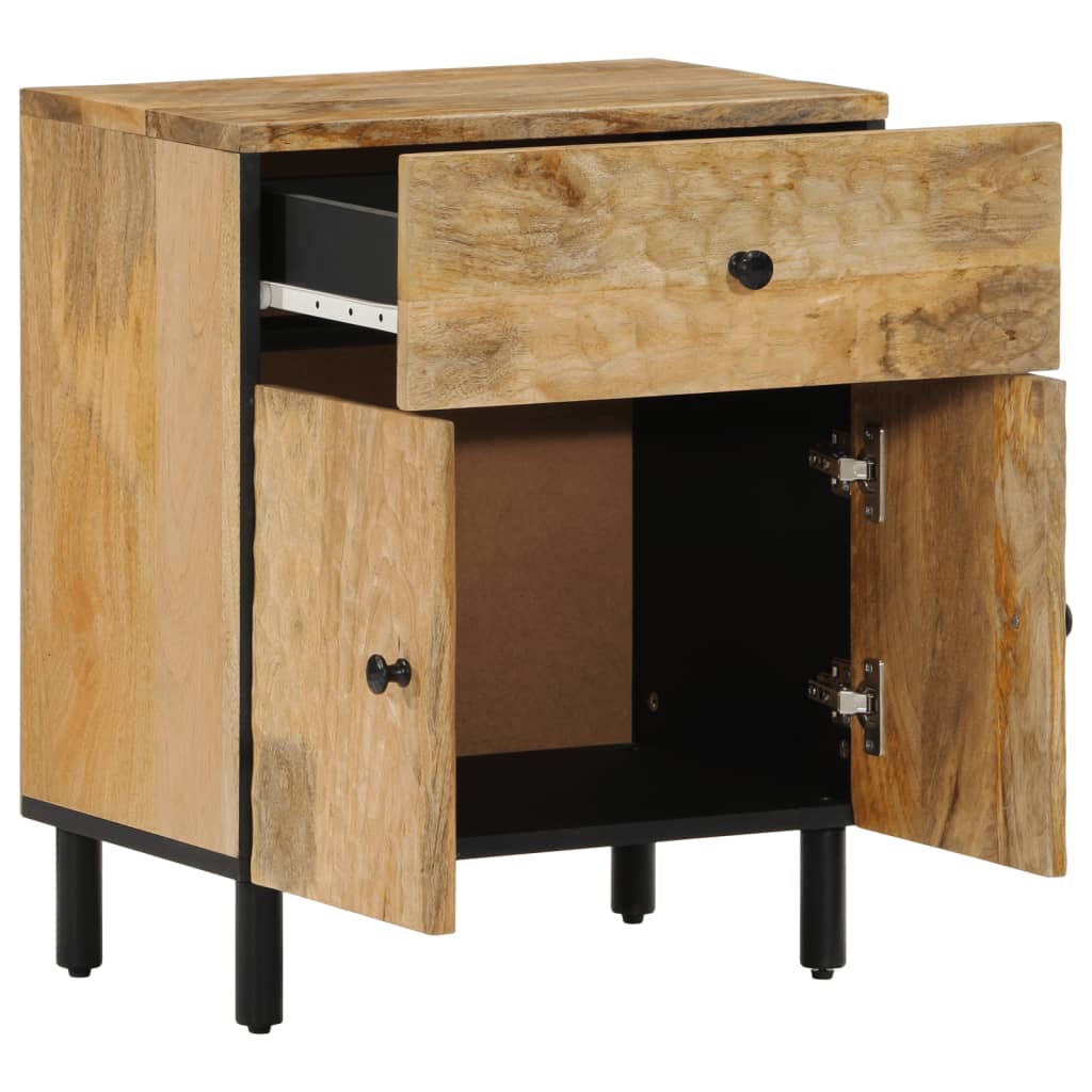 Nachttisch 50X33X60 Cm Massivholz Mango