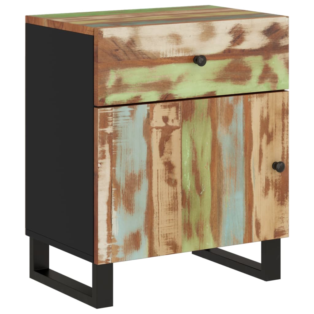 Nachttisch 50X33X60 Cm Altholz Massiv & Holzwerkstoff