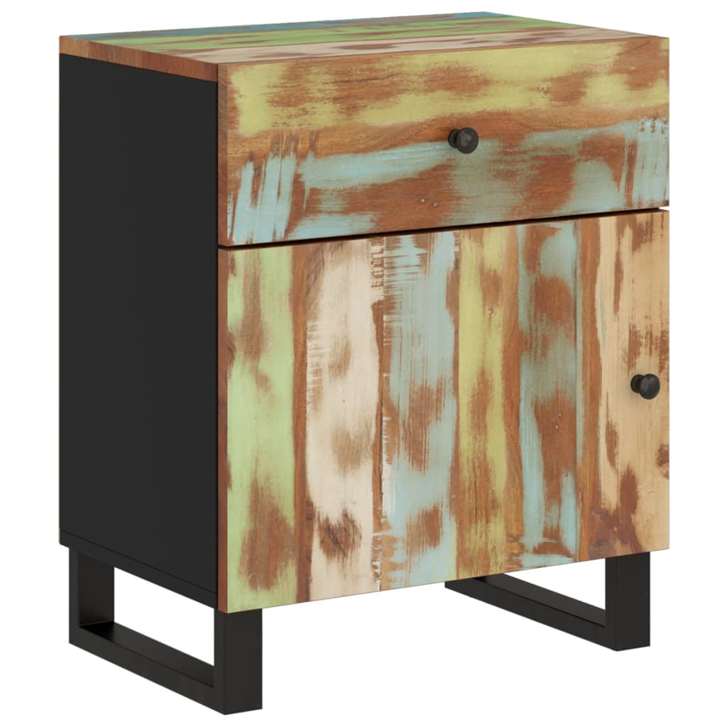 Nachttisch 50X33X60 Cm Altholz Massiv & Holzwerkstoff
