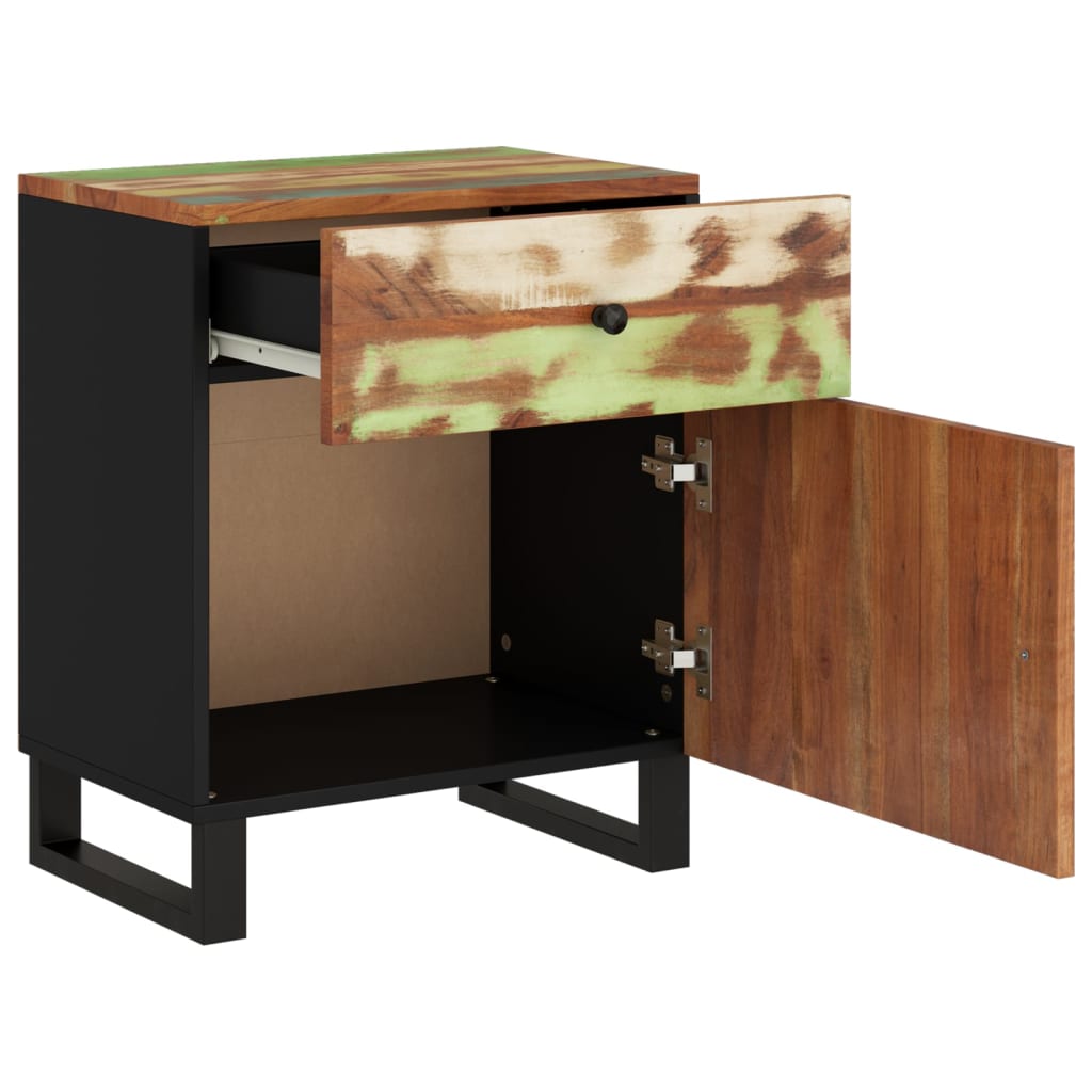 Nachttisch 50X33X60 Cm Altholz Massiv & Holzwerkstoff