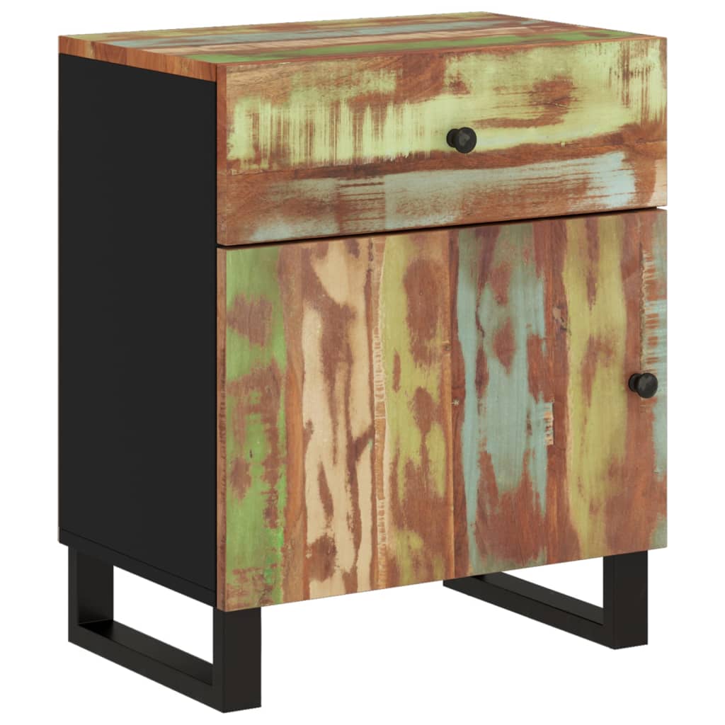 Nachttisch 50X33X60 Cm Altholz Massiv & Holzwerkstoff