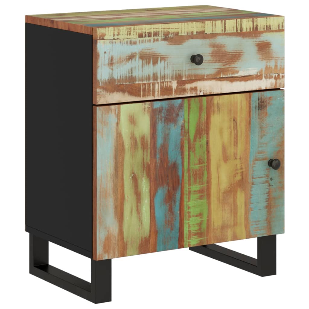 Nachttisch 50X33X60 Cm Altholz Massiv & Holzwerkstoff