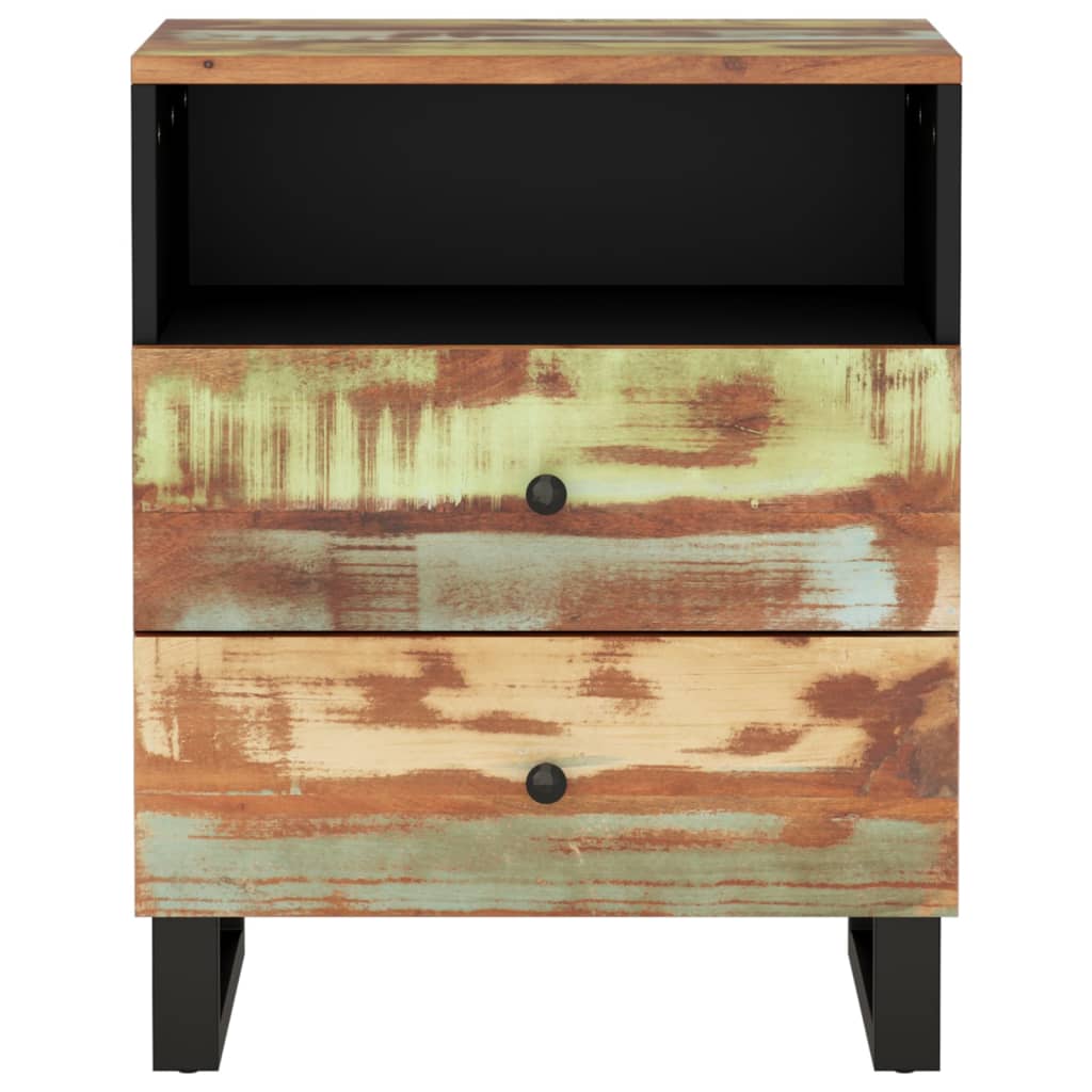 Nachttisch 50X33X62 Cm Altholz Massiv & Holzwerkstoff