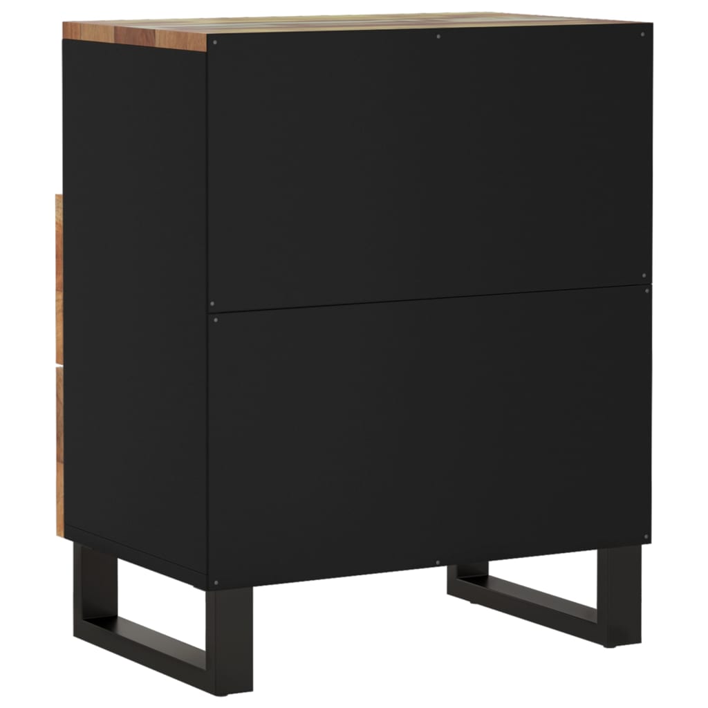 Nachttisch 50X33X62 Cm Altholz Massiv & Holzwerkstoff
