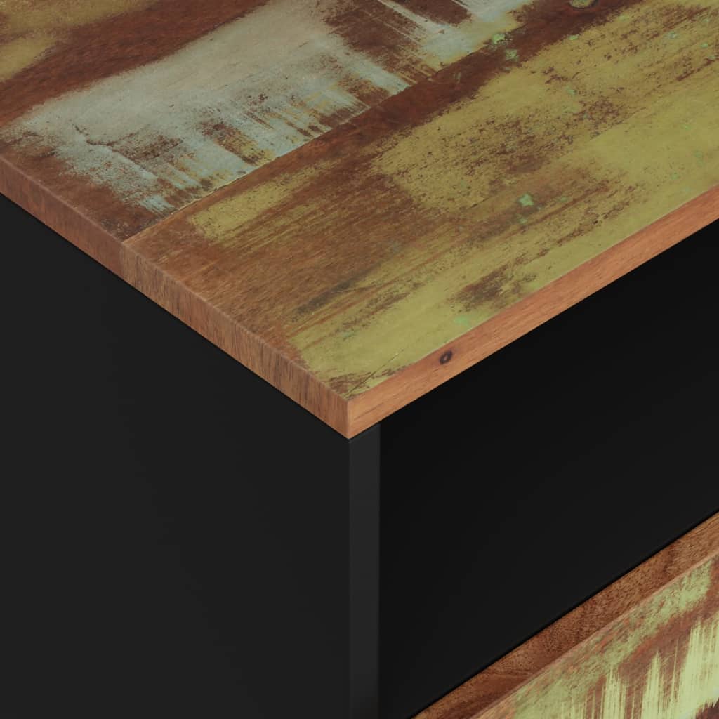 Nachttisch 50X33X62 Cm Altholz Massiv & Holzwerkstoff
