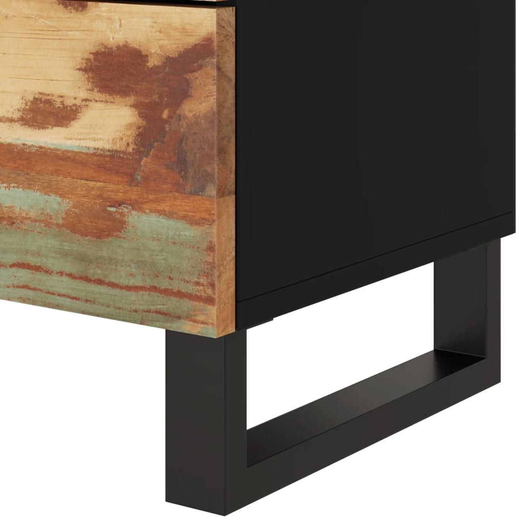 Nachttisch 50X33X62 Cm Altholz Massiv & Holzwerkstoff