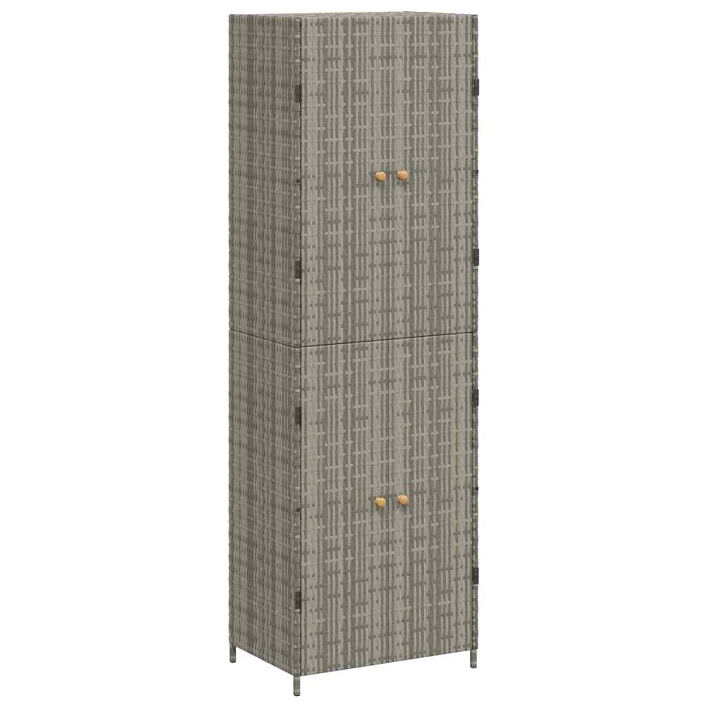 Gartenschrank 59X40X180 Cm Poly Rattan