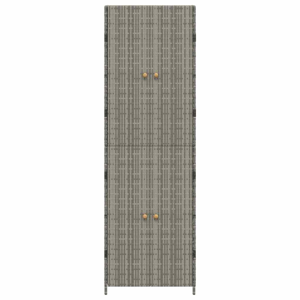 Gartenschrank 59X40X180 Cm Poly Rattan