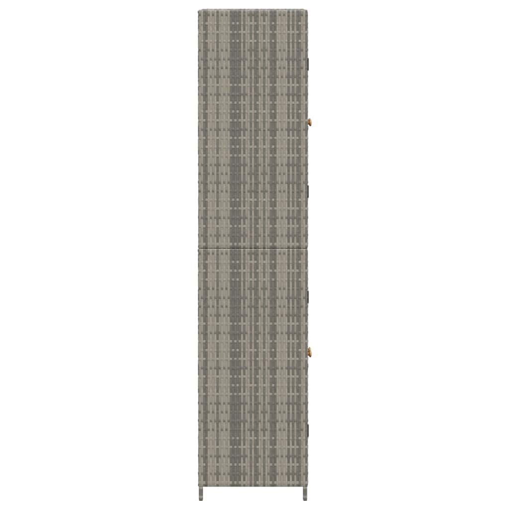 Gartenschrank 59X40X180 Cm Poly Rattan