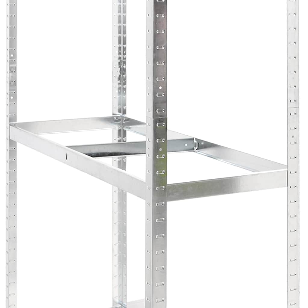 Reifenregale Mit 3 Böden 4 Stk. Silbern Stahl