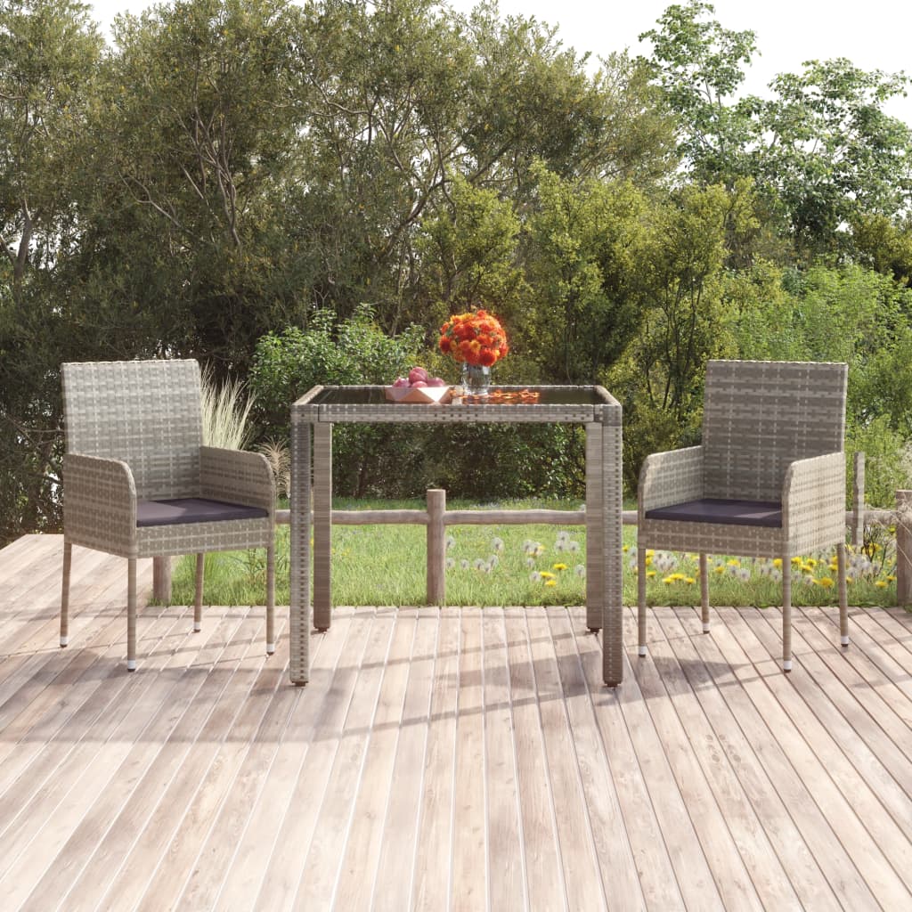 Gartenstühle Mit Kissen 4 Stk. Poly Rattan