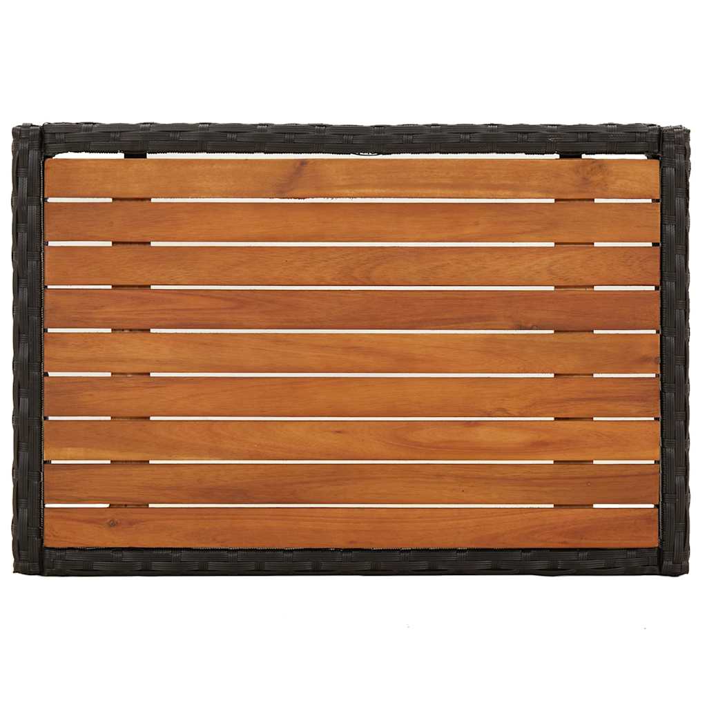 Garten-Relaxstühle 2 Stk. Mit Tisch Poly Rattan