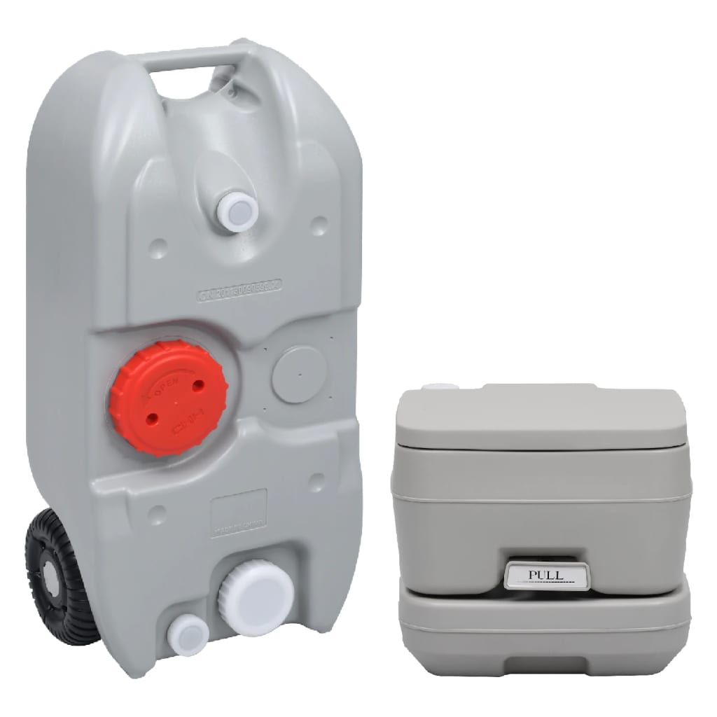 Tragbare Camping-Toilette Mit Wasserbehälter