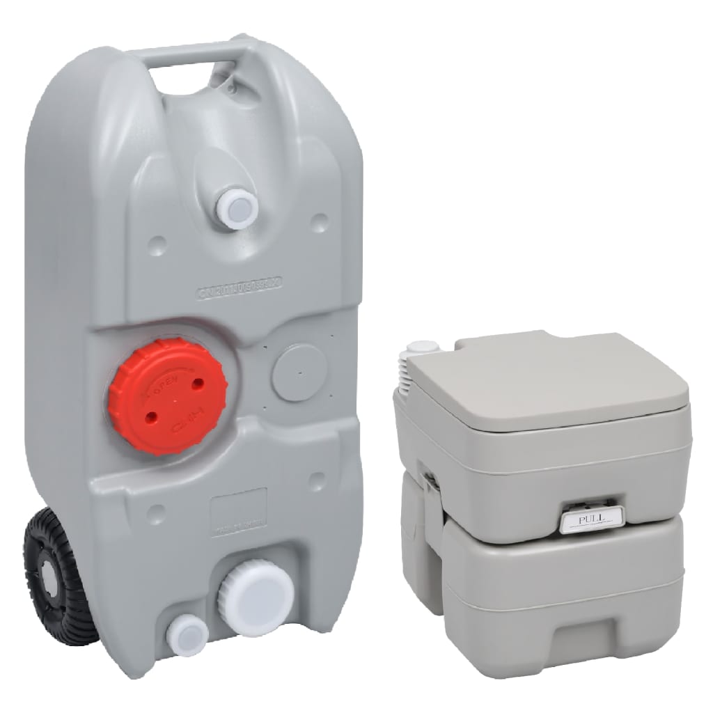 Tragbare Camping-Toilette Mit Wasserbehälter