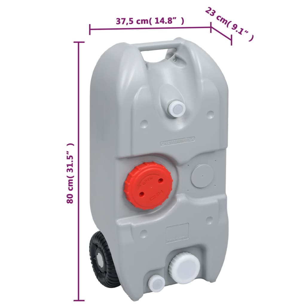 Tragbare Camping-Toilette Mit Wasserbehälter