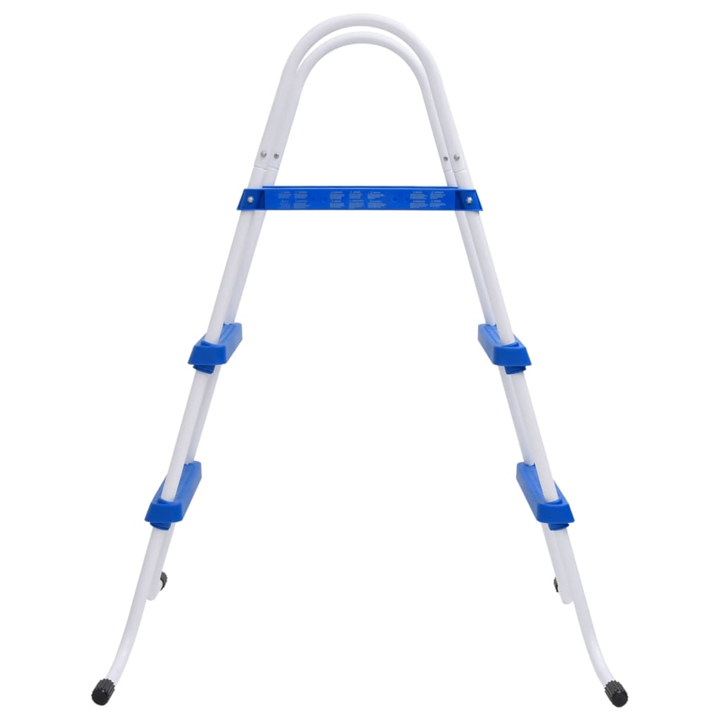 Pool-Leiter Blau Und Weiß 84 Cm Stahl