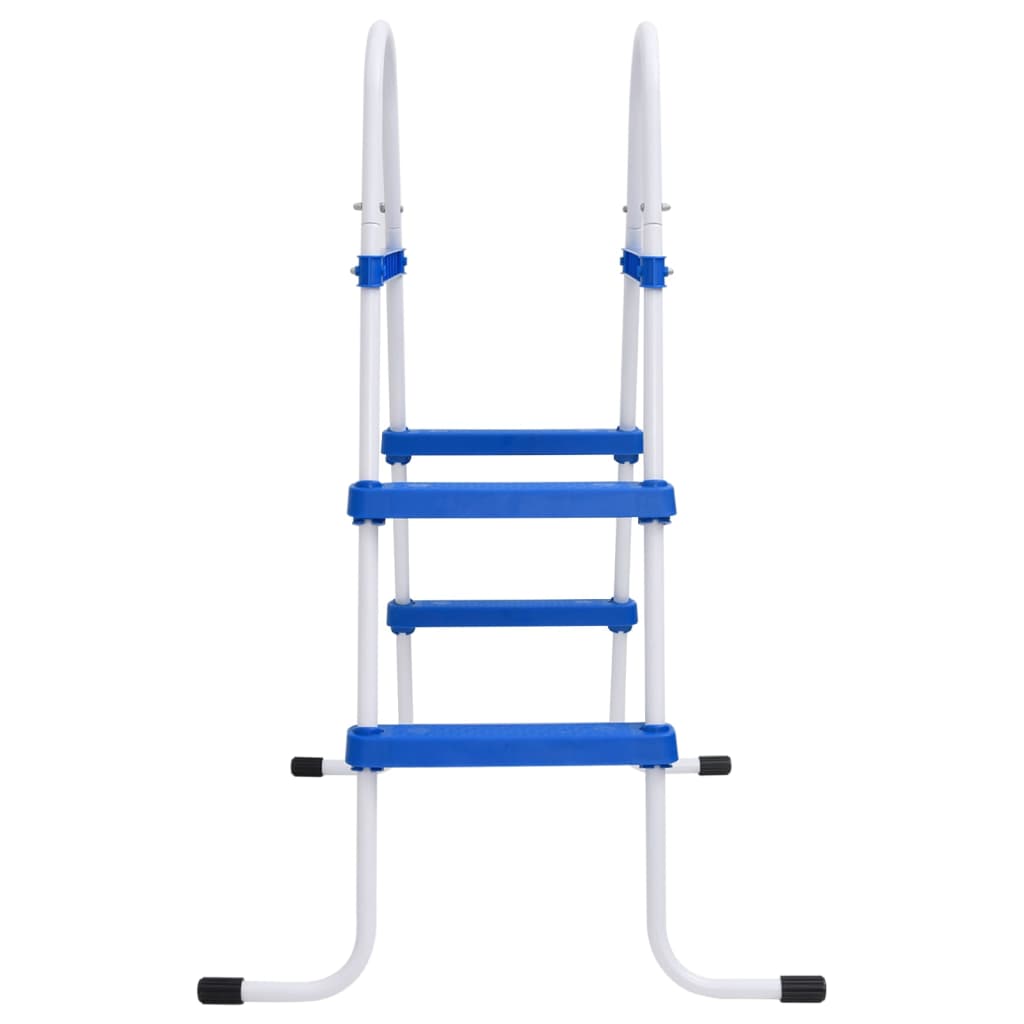 Pool-Leiter Blau Und Weiß 84 Cm Stahl