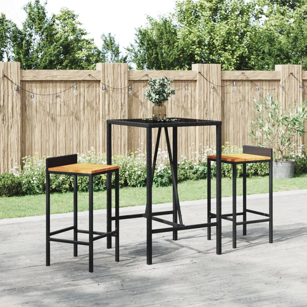 Garten-Bartisch Poly Rattan