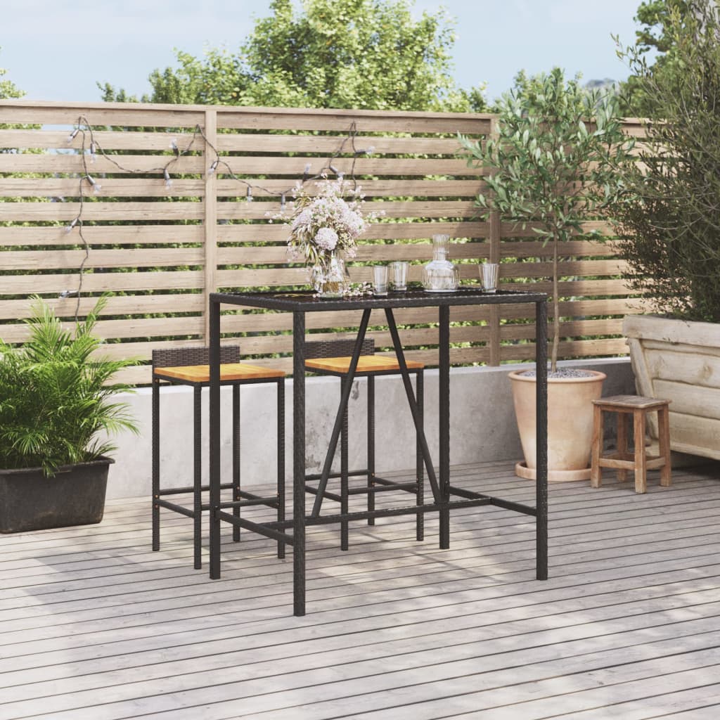 Garten-Bartisch Poly Rattan