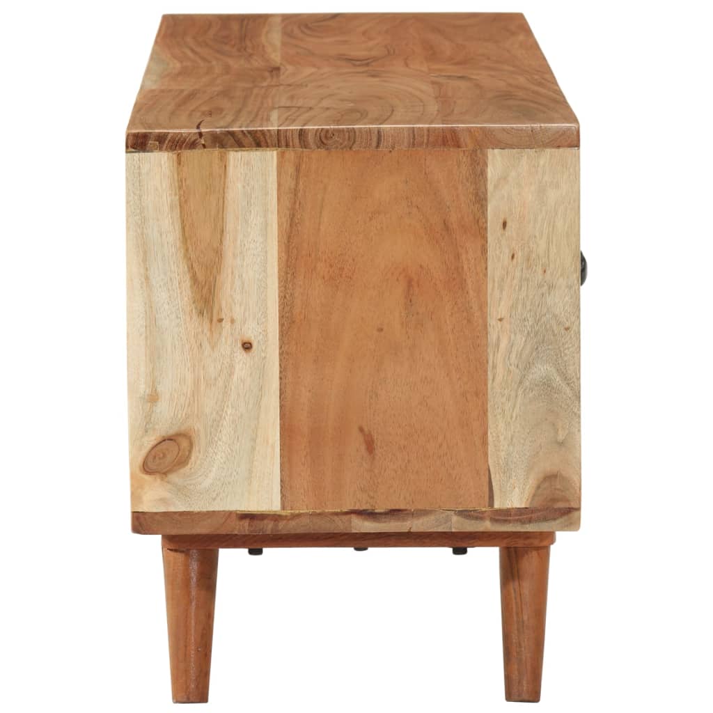Tv-Schrank 112X30X40 Cm Massivholz Akazie