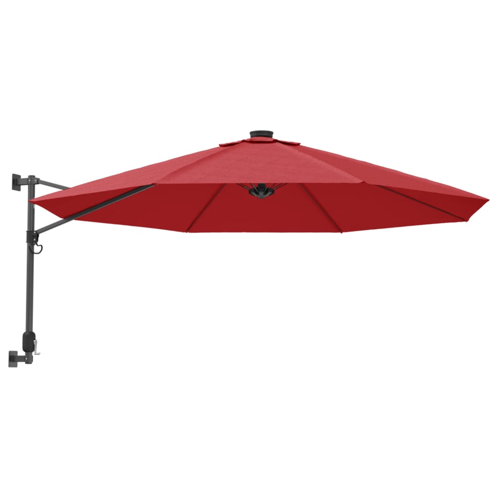 Wand-Sonnenschirm Mit Leds Knall 290 Cm