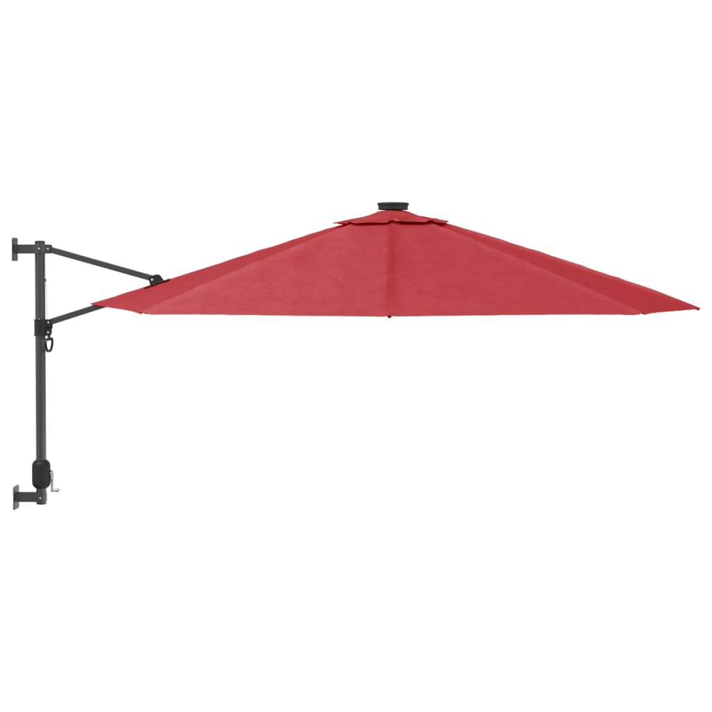 Wand-Sonnenschirm Mit Leds Knall 290 Cm