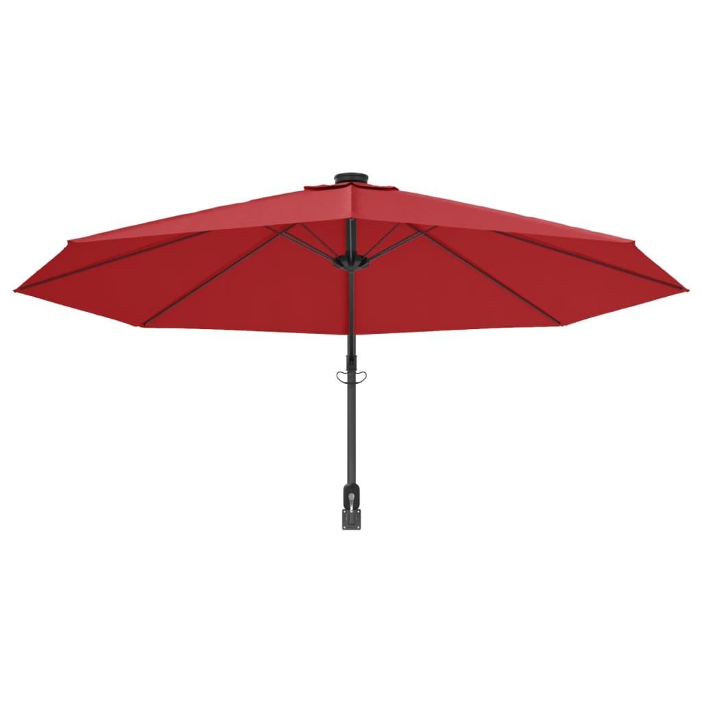 Wand-Sonnenschirm Mit Leds Knall 290 Cm