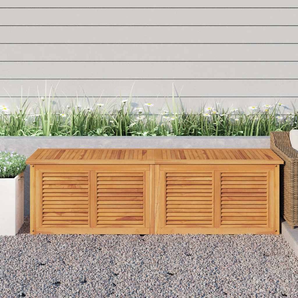 Gartenbox Mit Beutel Massivholz Teak