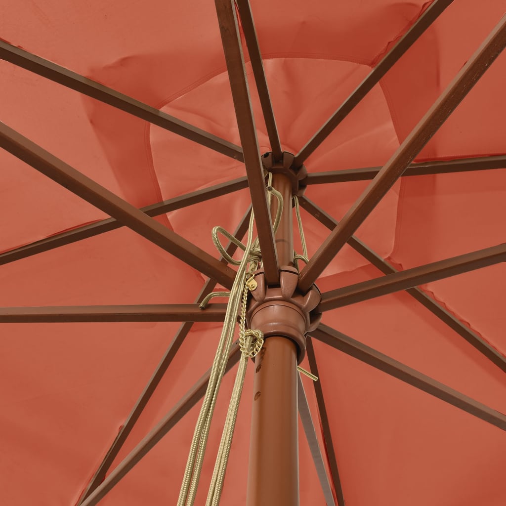 Sonnenschirm Mit Holzmast 300X300X273 Cm