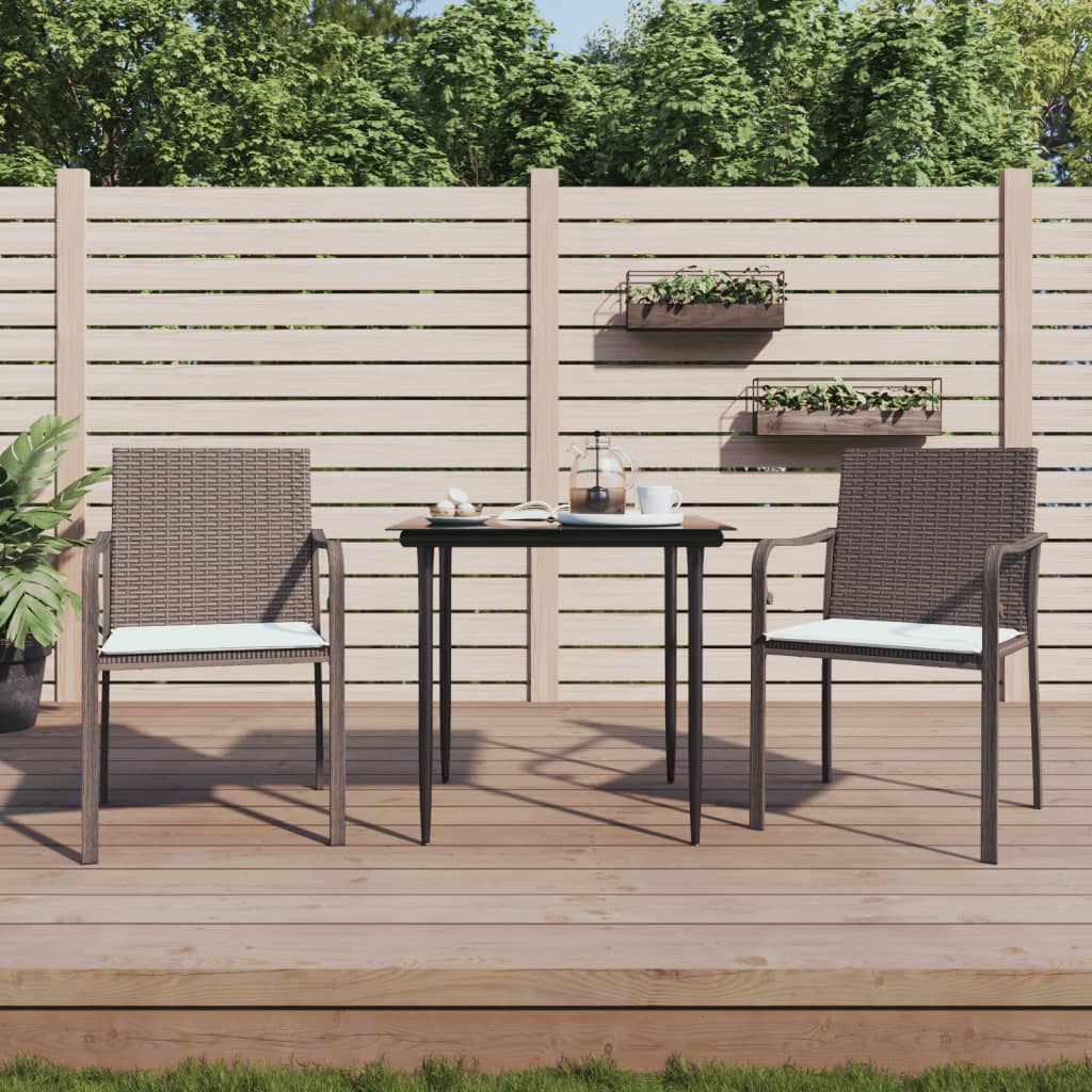 Gartenstühle Mit Kissen 6 Stk. 56X59X84 Cm Poly Rattan