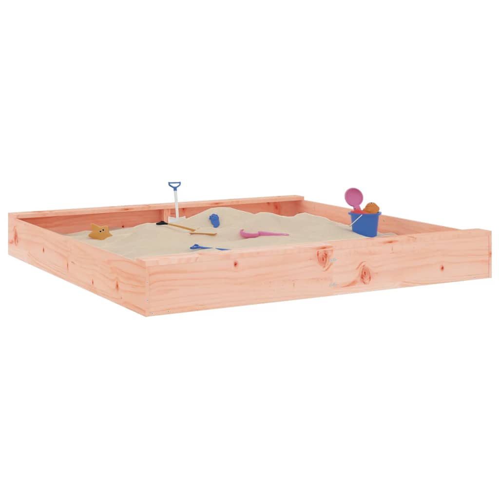 Sandkasten Mit Sitzen Quadratisch Massivholz Douglasie