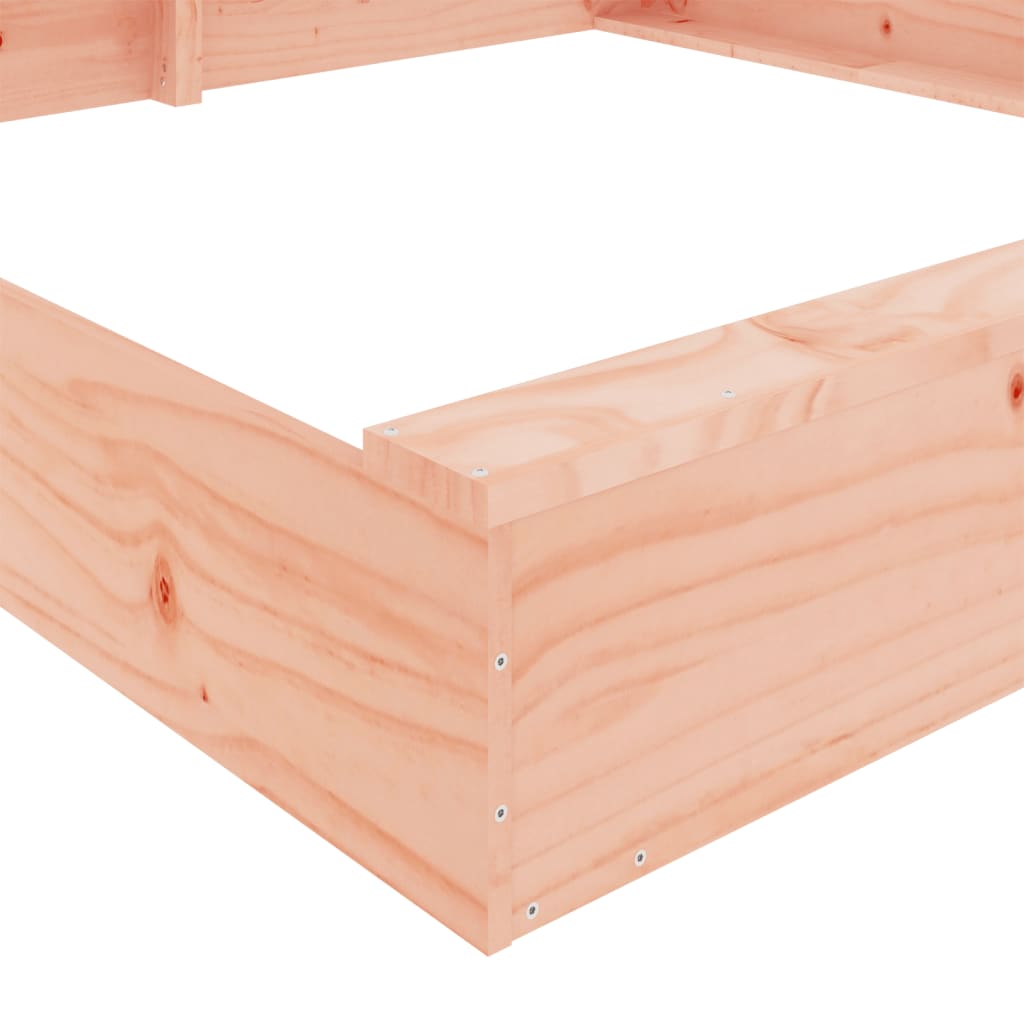 Sandkasten Mit Sitzen Quadratisch Massivholz Douglasie
