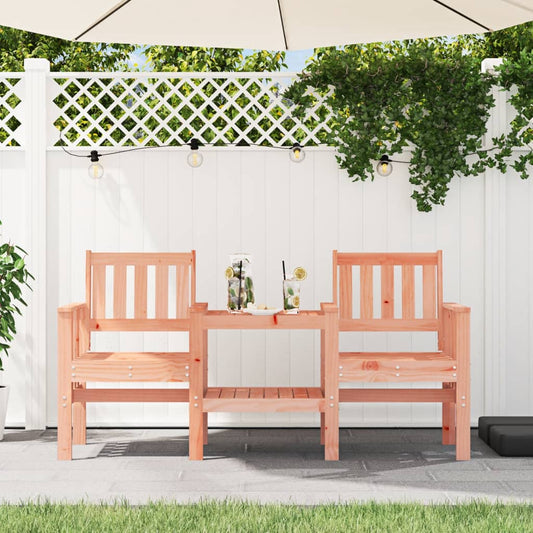 Gartenbank Mit Tisch 2-Sitzer Massivholz Douglasie