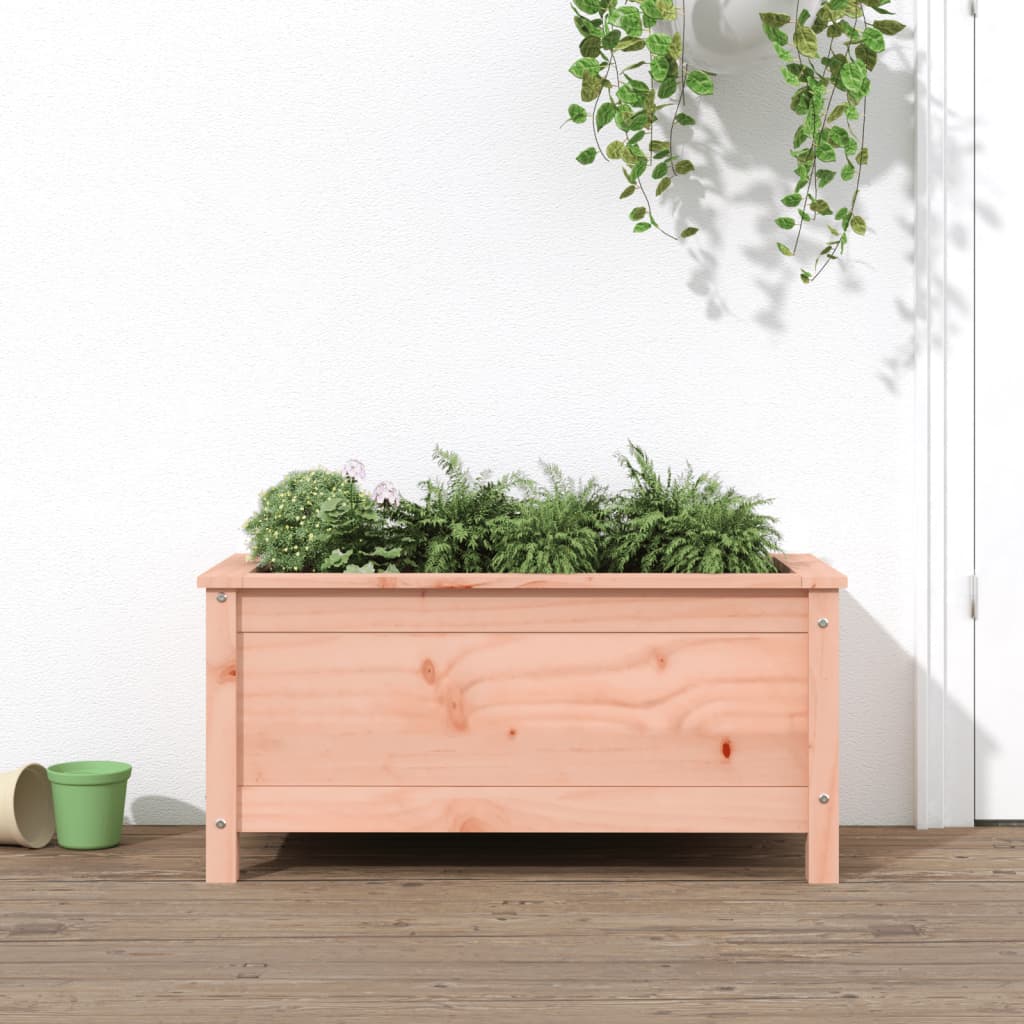 Hochbeet Grau 119,5X82,5X78 Cm Massivholz Kiefer