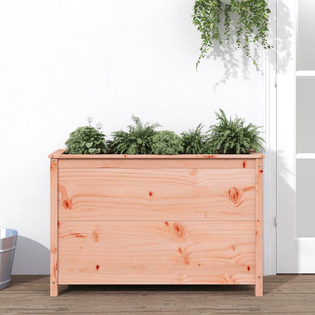 Hochbeet Grau 119,5X82,5X78 Cm Massivholz Kiefer