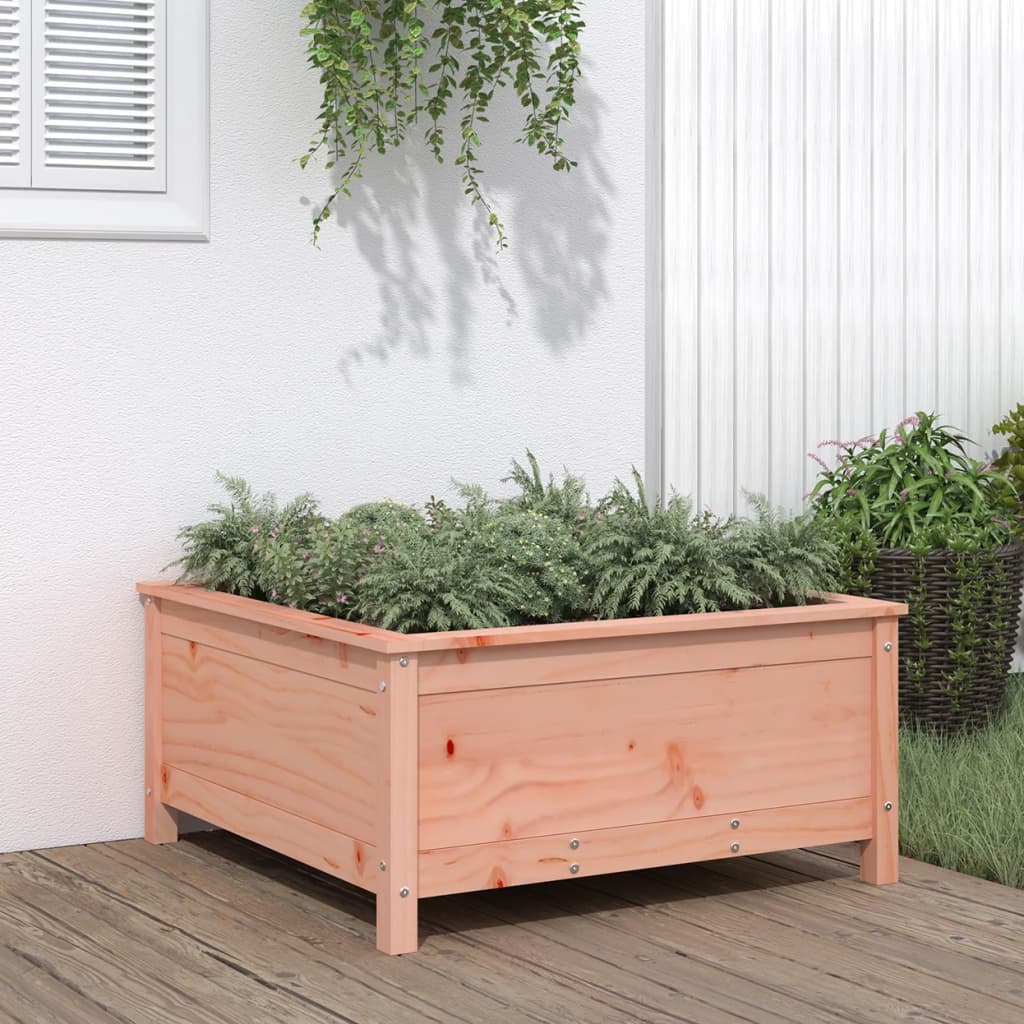 Hochbeet Grau 119,5X82,5X78 Cm Massivholz Kiefer