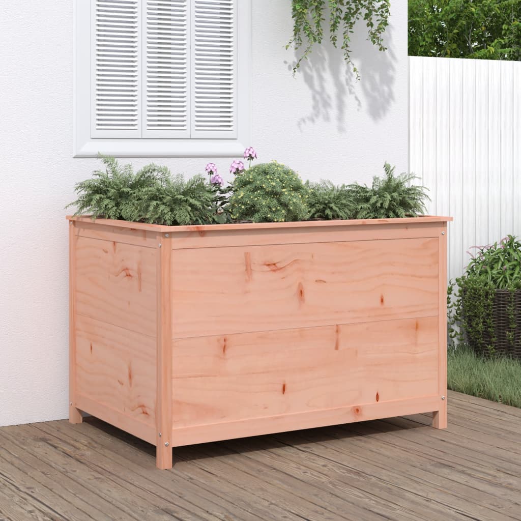 Hochbeet Grau 119,5X82,5X78 Cm Massivholz Kiefer